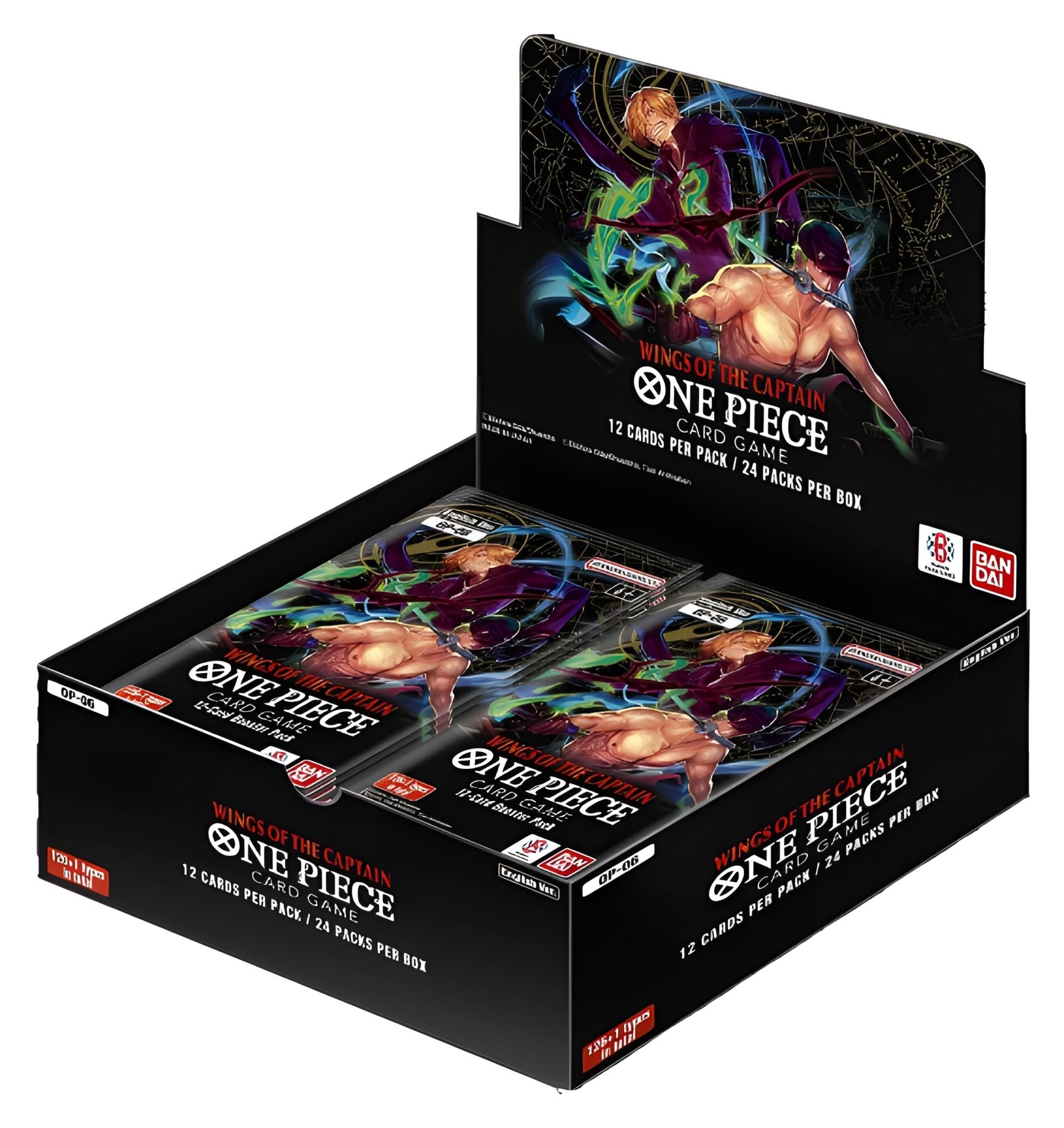 One Piece Card Game OP06 Wings of the Captain Booster Box English Unsealed