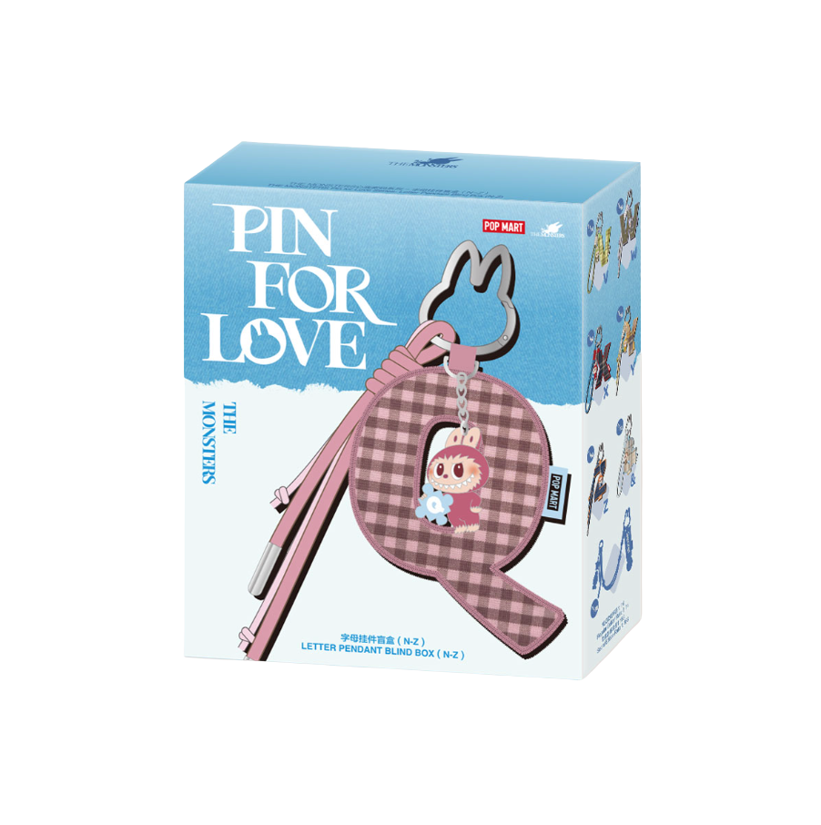 Pop Mart Labubu the Monsters Pin For Love Letter Pendent Blind Box (N-Z)