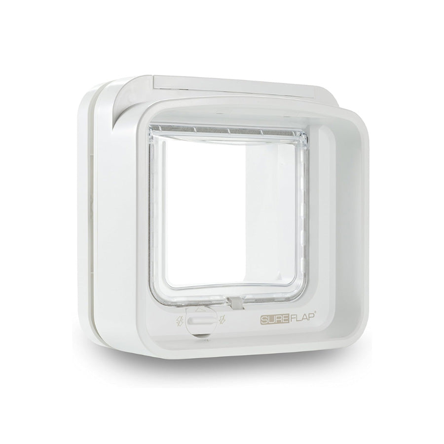 SureFlap Microchip DualScan Cat Flap for Cats – White Small