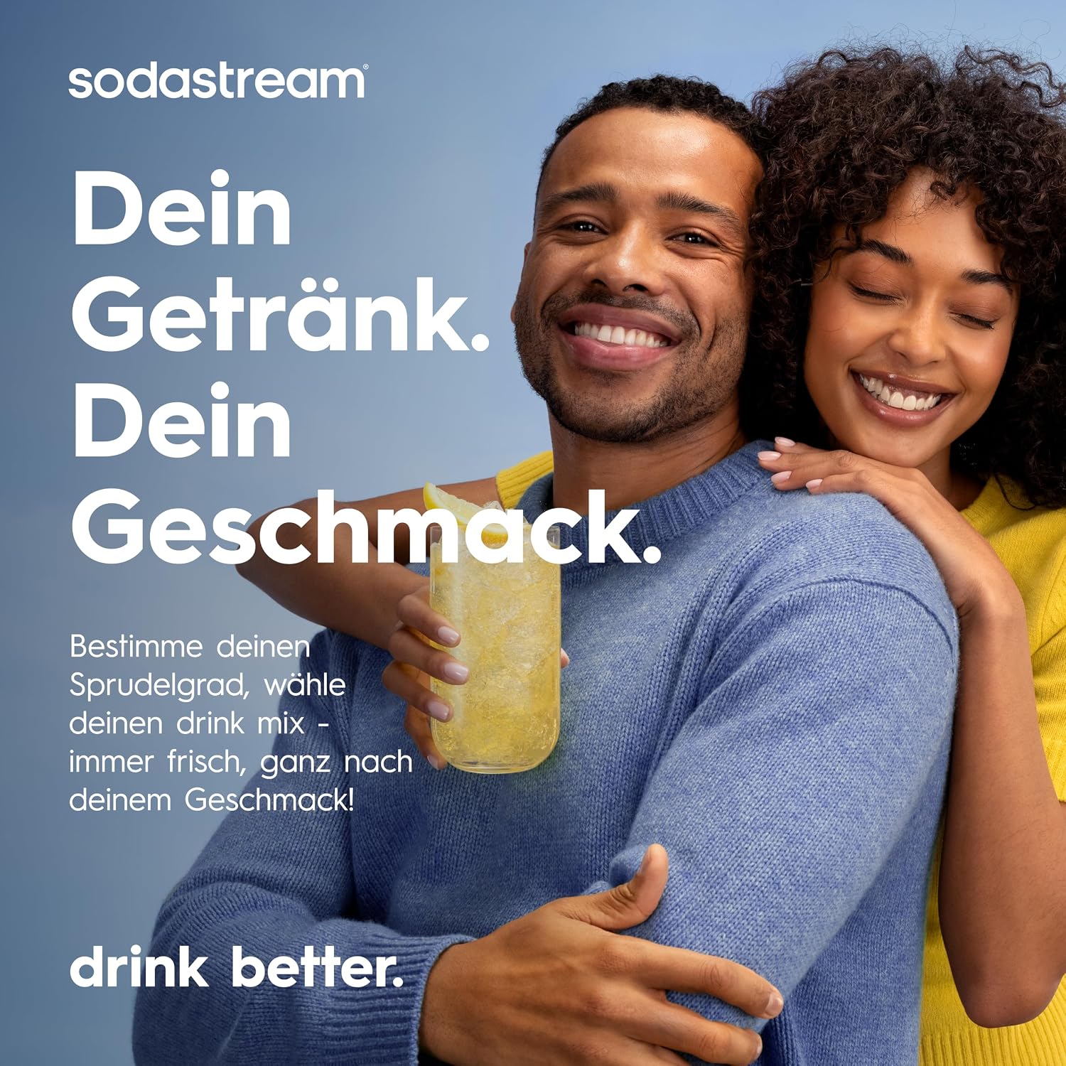 SodaStream Crystal 3.0 Wassersprudler – Quick Connect CO2, 2x Glaskaraffe 0,7L, Titan/Schwarz