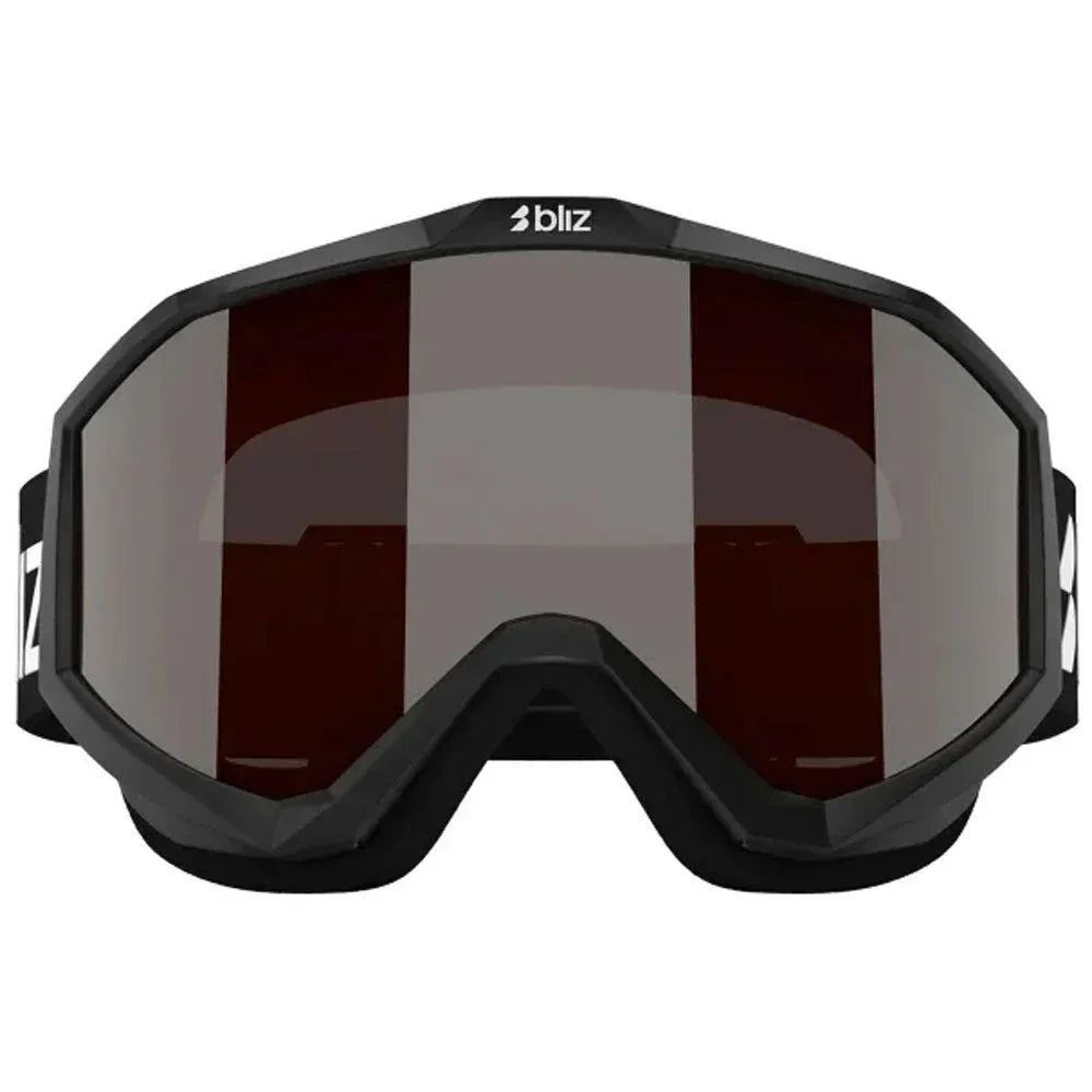Bliz Liner Black White Logo Goggle Orange Silver Mirror Lens
