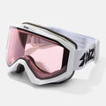 Bliz Liner White Black Logo Snow Goggle  - Pink Lens