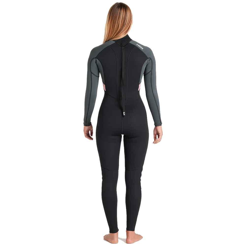 C-Skins NuWave Element 3/2mm Womens FL Back Zip Black Forest