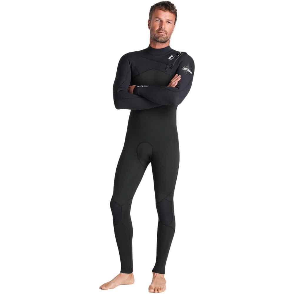C-Skins NuWave Session 4/3mm Mens GBS Chest Zip Black / Black