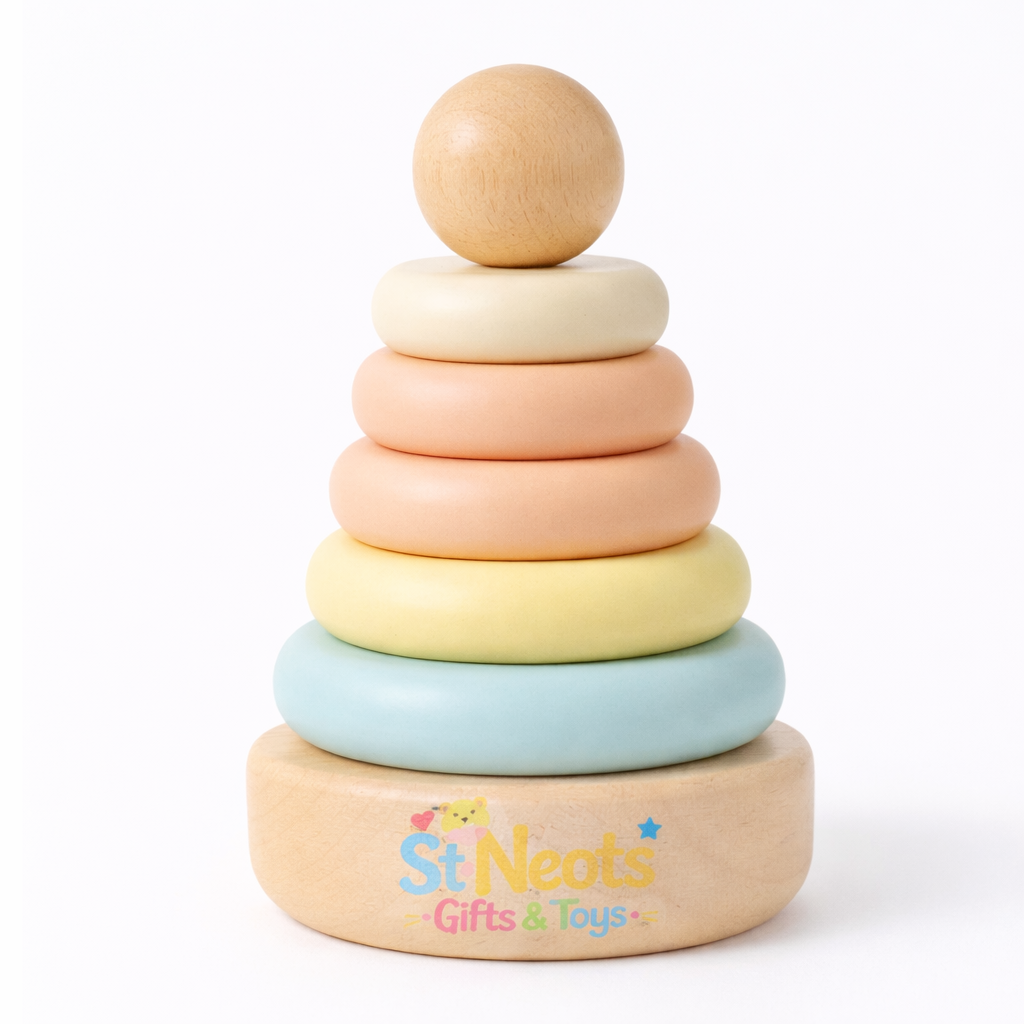 Wooden Stacking Rings Toy for Babies – Montessori Learning Toy