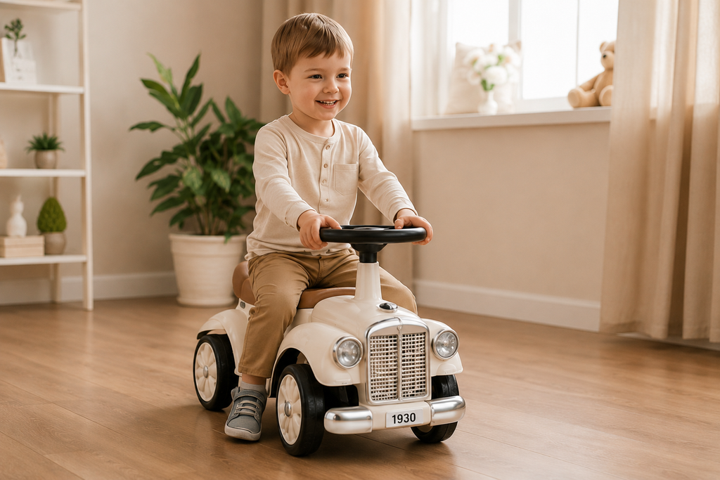 Kids Ride On Car with Under-Seat Storage – 18–36 Months Toddler Push Car