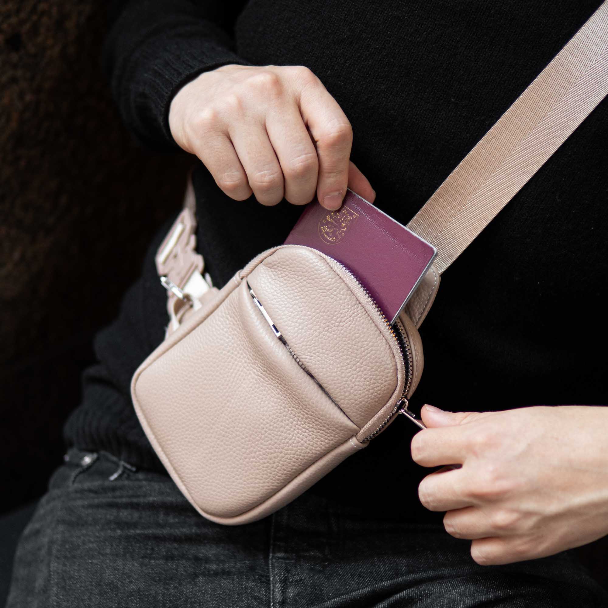 Travel Sling Bag | Leather