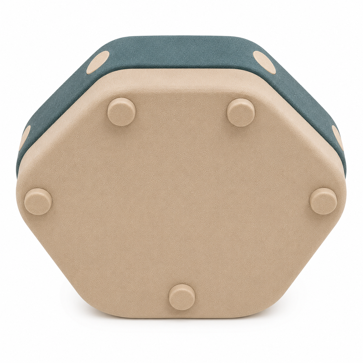 Elevated Pet Food and Water Bowl for Cats and Small Dogs – Green and Beige