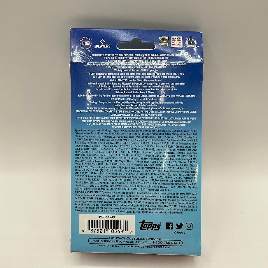 2022 Topps Series 1 Baseball Hanger Box