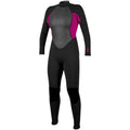 O'Neill Womens Reactor-2 3/2mm Back Zip Full Black / Punk Pink