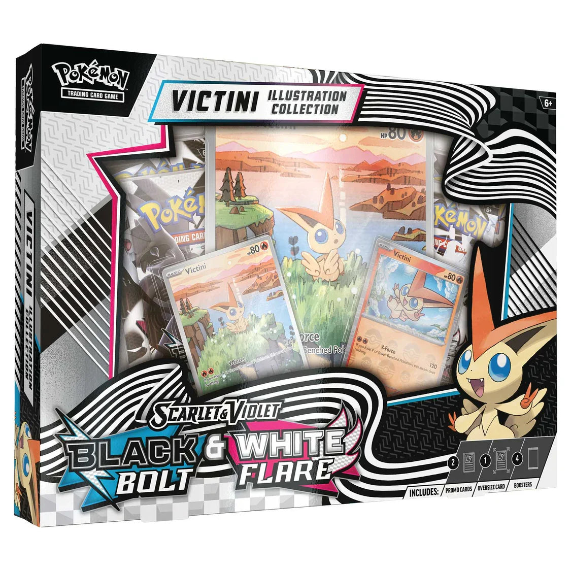 Pokemon Black Bolt & White Flare Unova Victini Illustration Collection