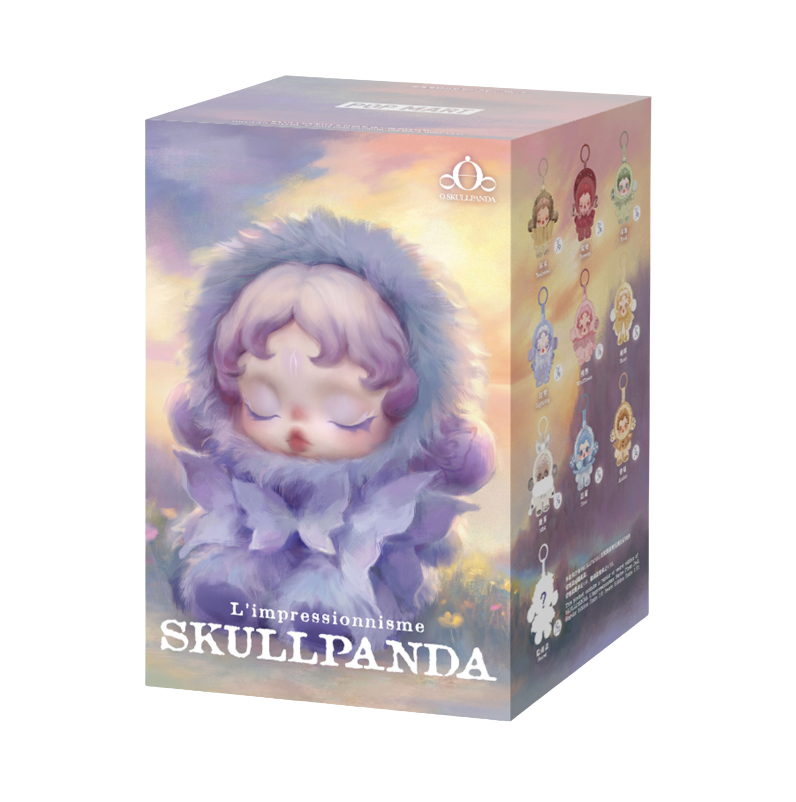 Pop Mart L'impressionnisme θSKULLPANDA Series Plush Pendant Blind Box