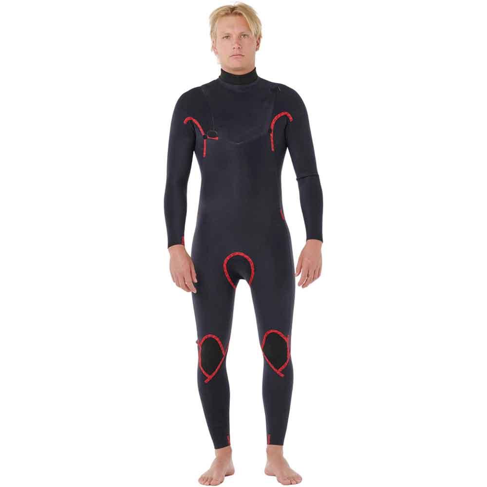 Rip Curl Dawn Patrol Pro Chest Zip 4/3mm Wetsuit Black