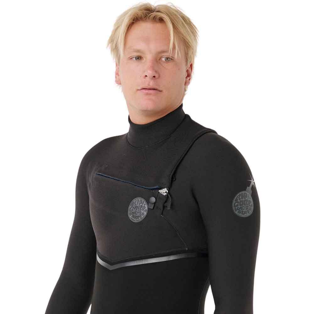 Rip Curl E-Bomb Chest Zip 4/3mm Wetsuit Black