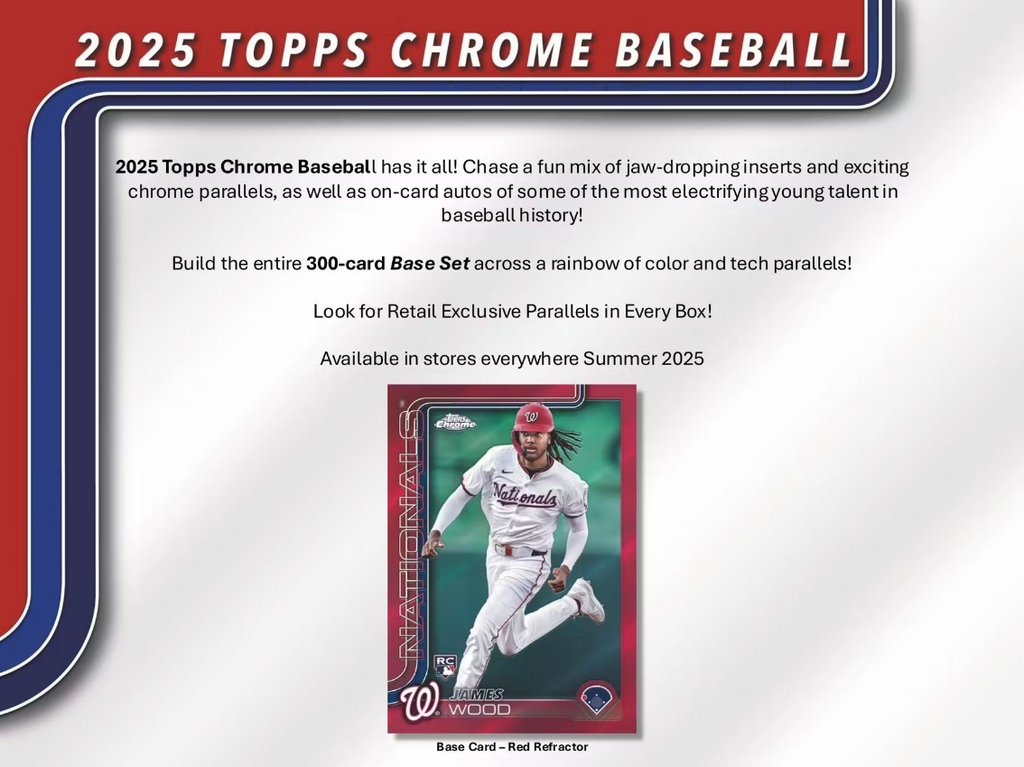 2025 Topps Chrome Baseball Jumbo Box