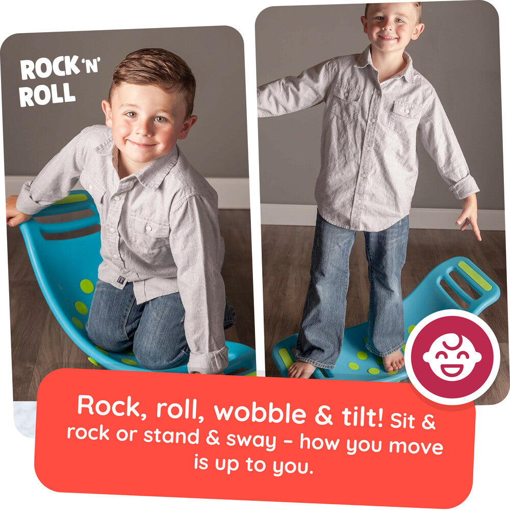 Teeter Popper – Blue | Balance, Rocking & Sensory Play Board for Kids | Develops Coordination, Core Strength & Creativity