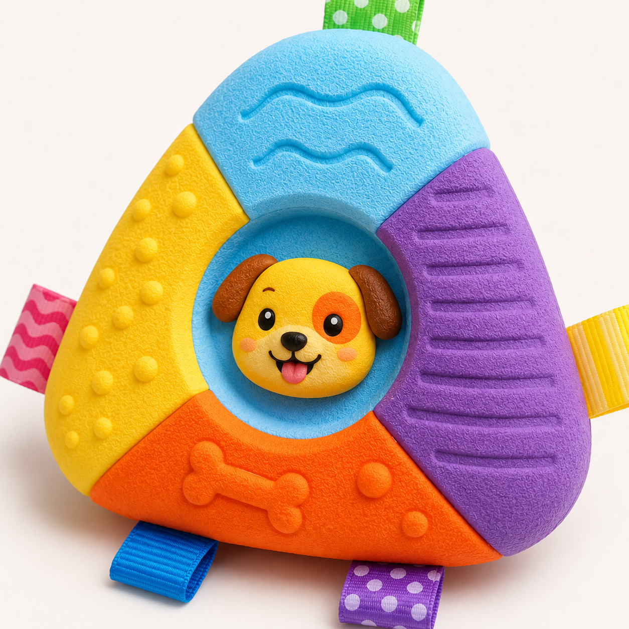 Textured Sensory Activity Toy for Puppies and Small Dogs – Multicolour