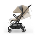 Kinderkraft Nebo Compact Stroller – Beige Lightweight Foldable Baby Pushchair