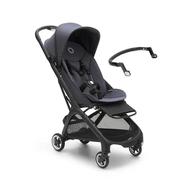Compact Travel Stroller with Bumper Bar – Stormy Blue Lightweight Pushchair