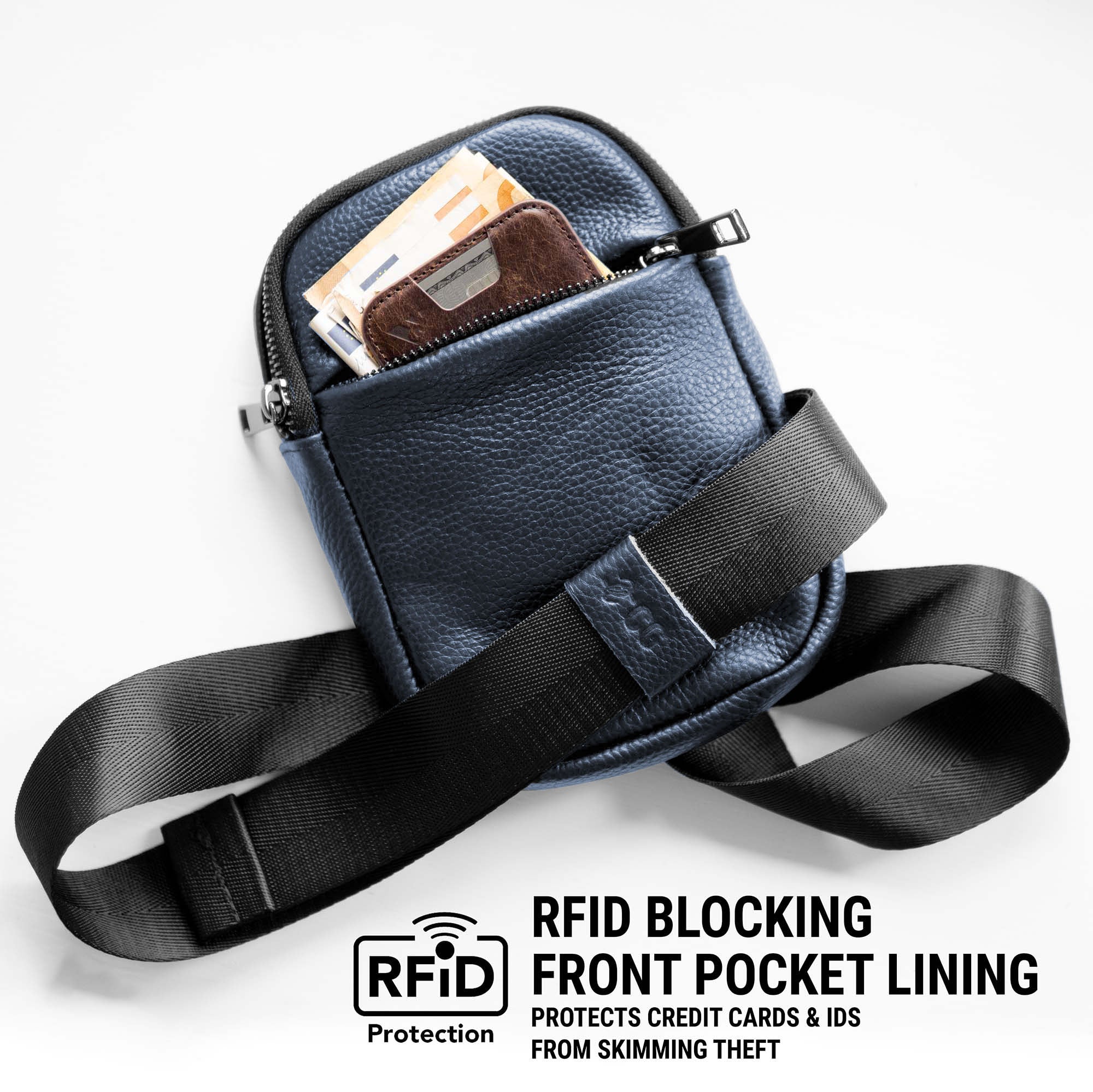 Travel Sling Bag | Leather