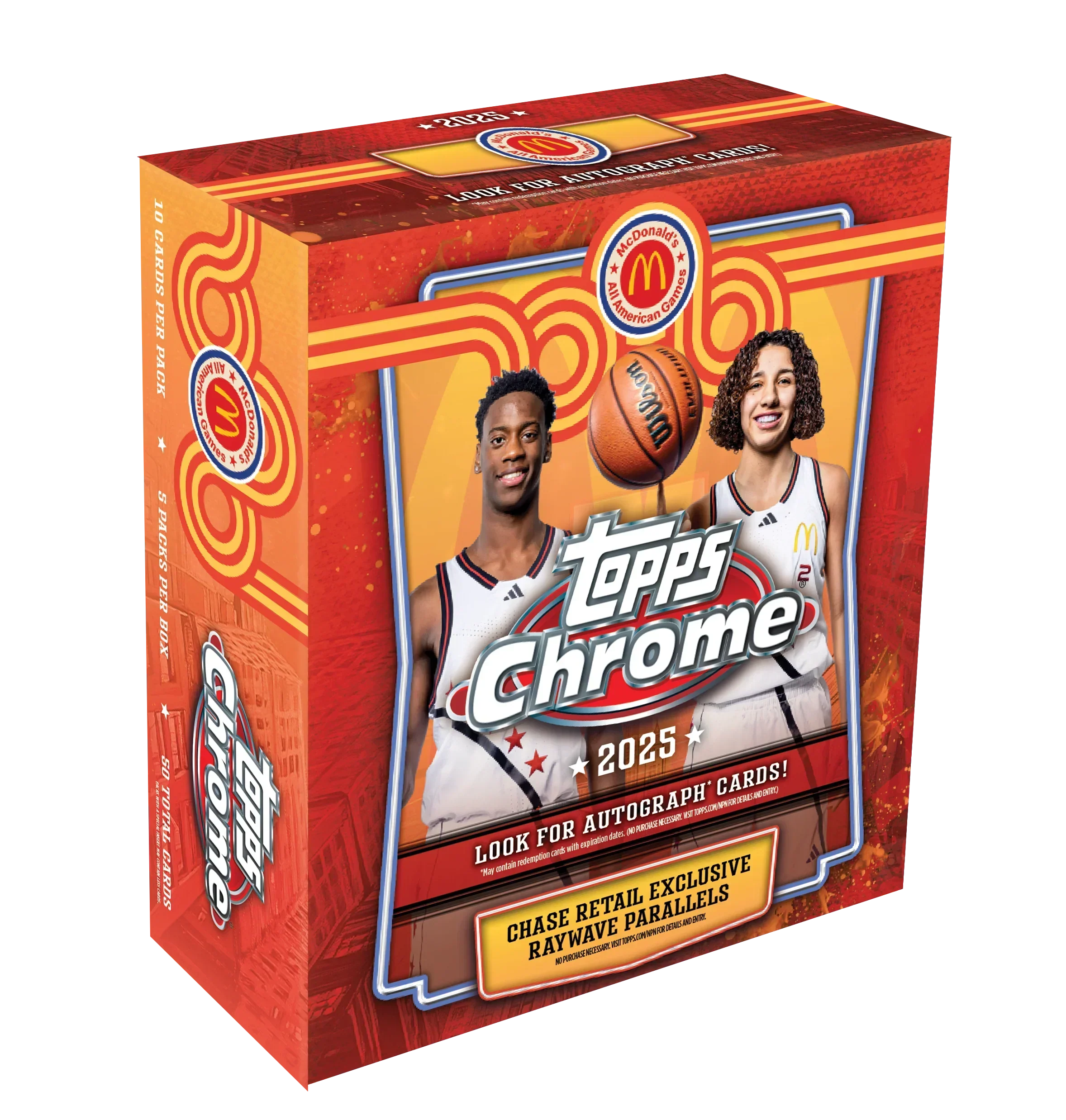 2025 Topps Chrome McDonald’s All-American Basketball Mega Box