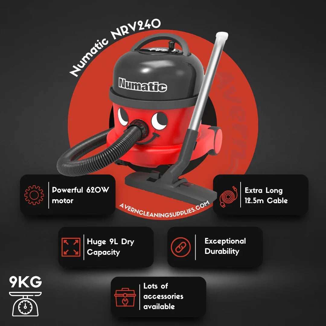 Numatic NRV240 Henry Commercial Vacuum Cleaner + 3 Year Warranty