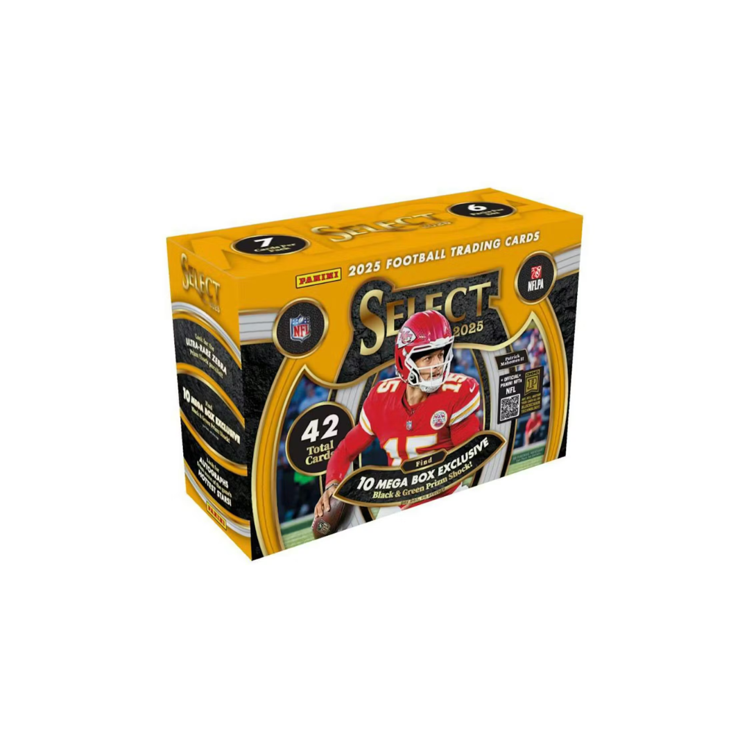 2025 Panini Select Football Mega Box (Black & Green Prizm)