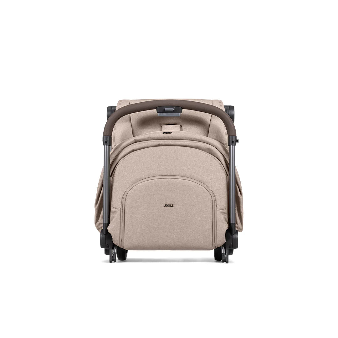 Joolz Aer2 Compact Stroller – Sandy Taupe Lightweight One-Hand Fold Pushchair