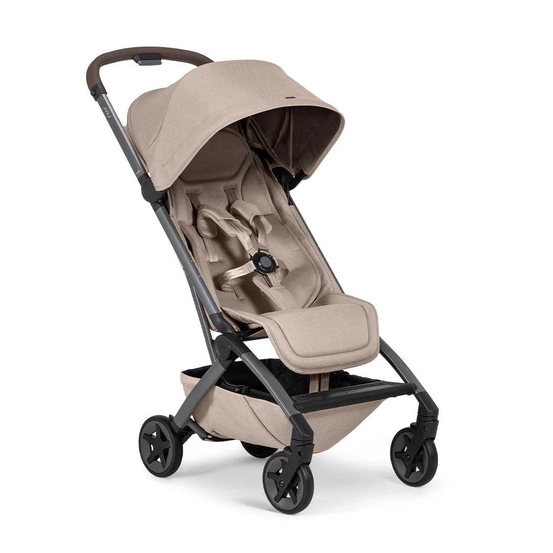 Joolz Aer2 Compact Stroller – Sandy Taupe Lightweight One-Hand Fold Pushchair