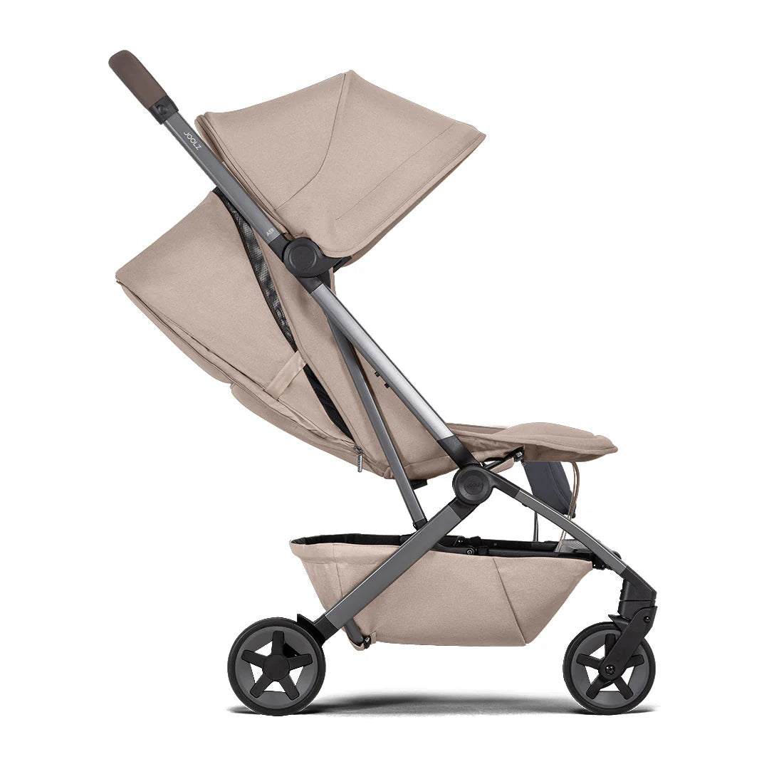 Joolz Aer2 Compact Stroller – Sandy Taupe Lightweight One-Hand Fold Pushchair