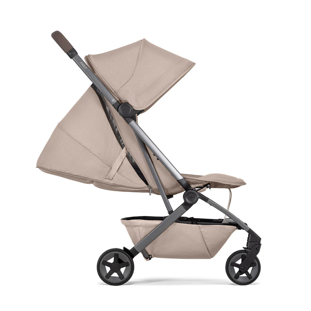 Joolz Aer2 Compact Stroller – Sandy Taupe Lightweight One-Hand Fold Pushchair