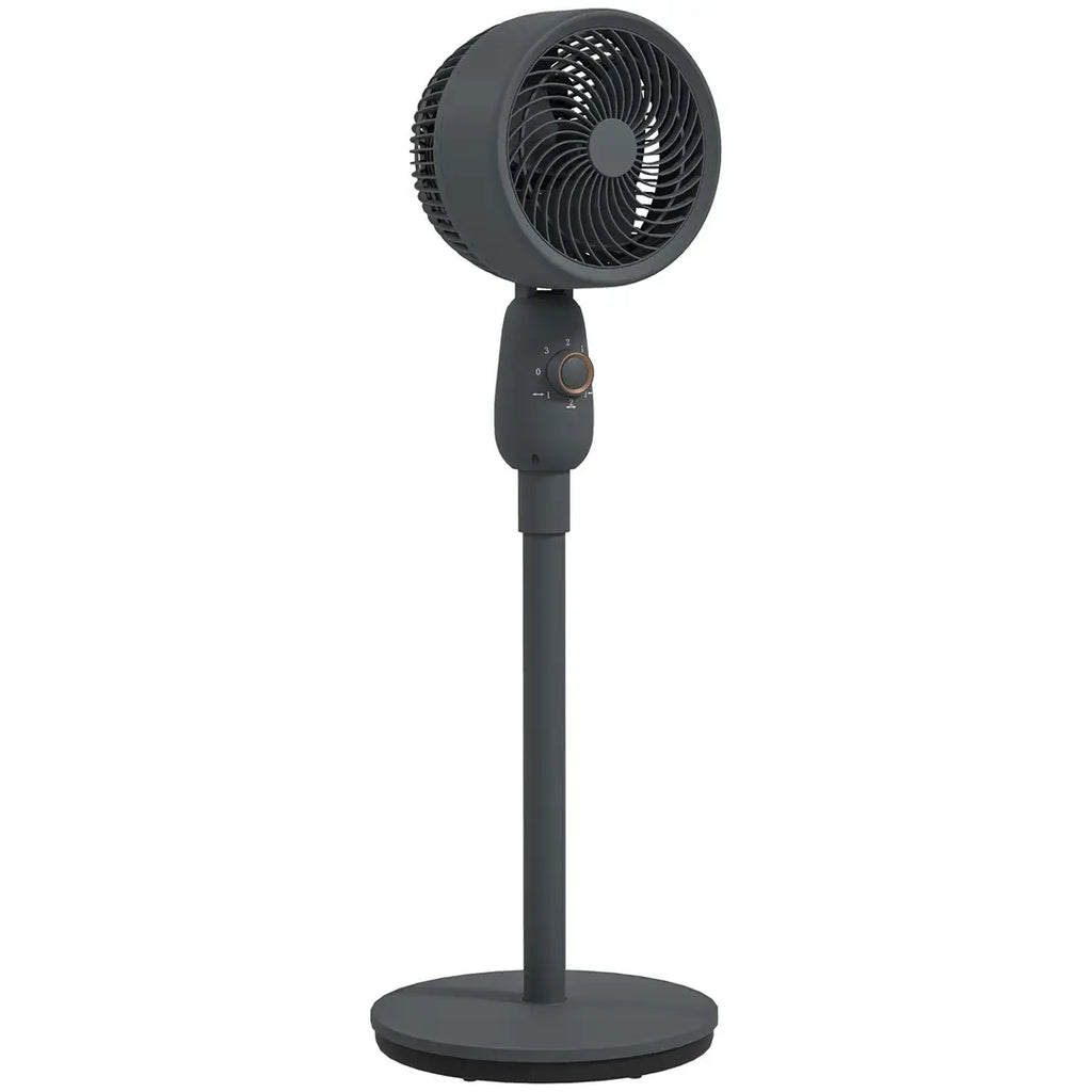 Nordara 12-Inch Standing Floor Fan – Grey