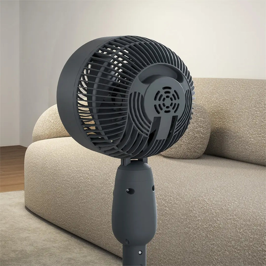 Nordara 12-Inch Standing Floor Fan – Grey