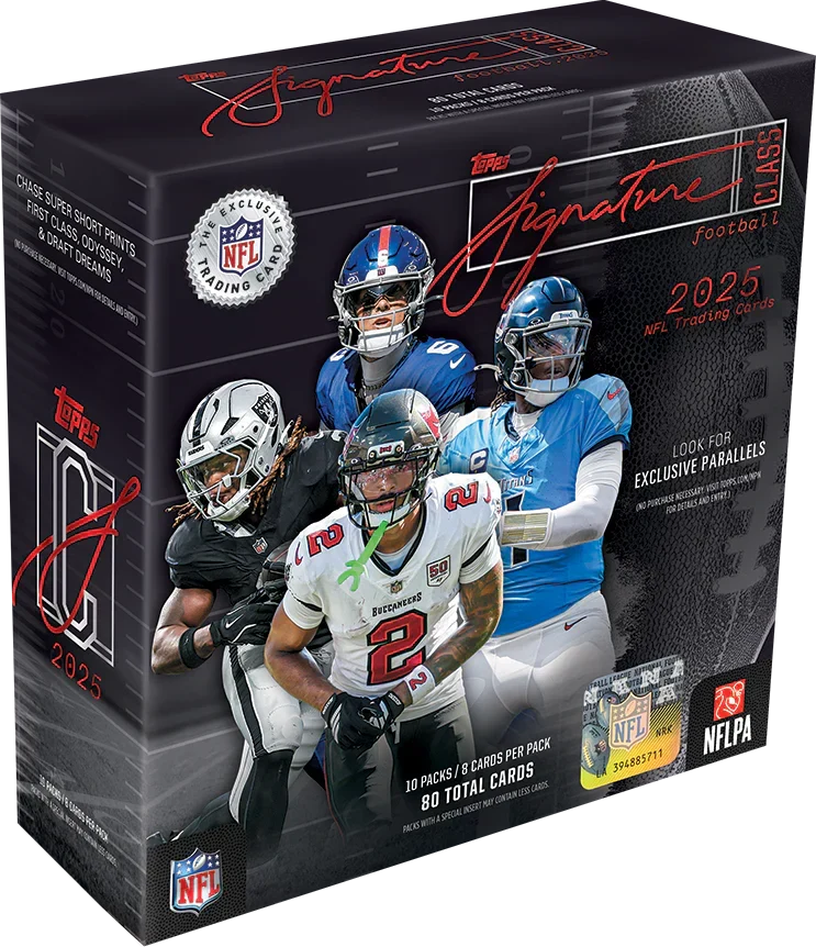 2025 Topps Signature Class Football Mega Box Preorder Ship by 06/08/26