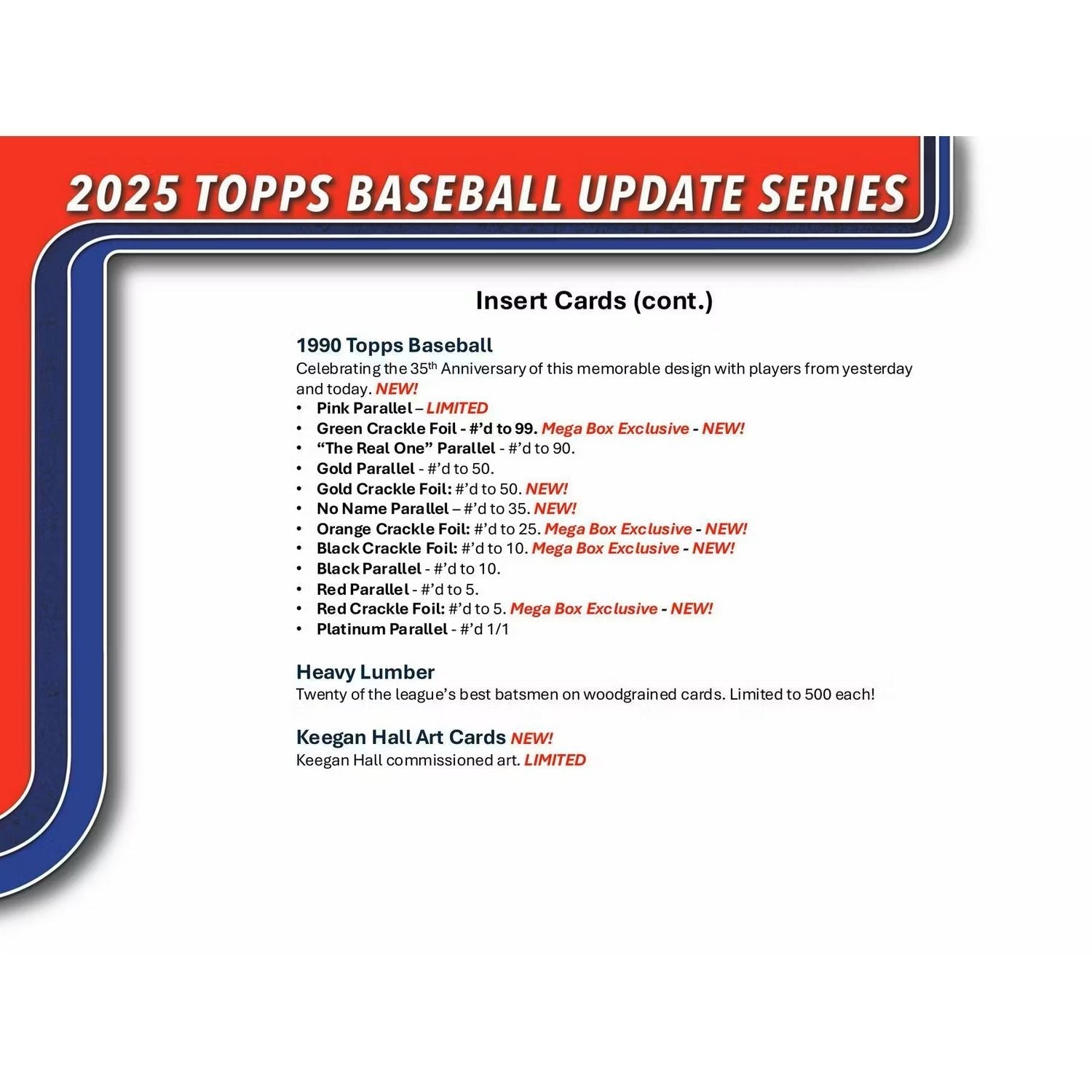 2025 Topps Update Series Baseball Fat Pack