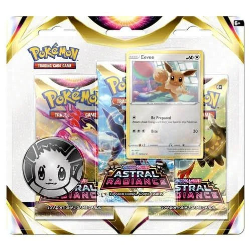 Pokemon TCG: Astral Radiance Blister 3 Booster Packs with Eevee Promo Card
