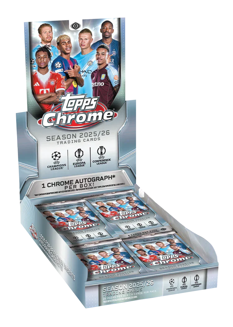 2025/26 Topps Chrome UEFA Club Competitions Hobby Box